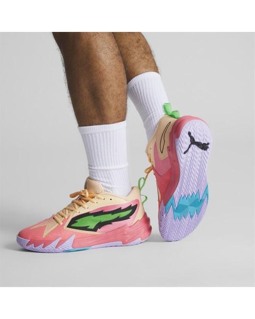 PUMA Scoot Zeros Georgia Peach Basketball Shoes in Pink for Men | Lyst