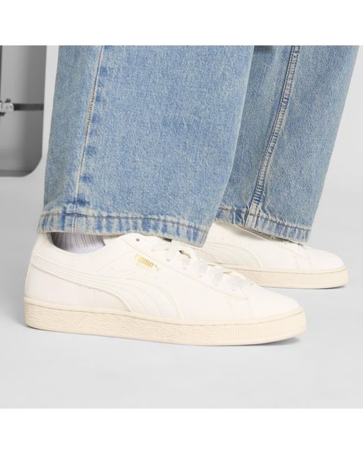 PUMA White Charles F. Stead Suede Sneakers