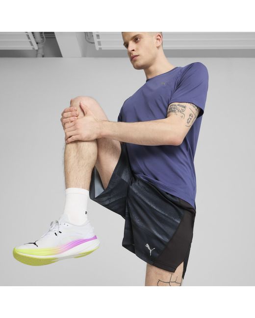 PUMA Velocity Hardloopshort Met All-Over-Print Voor in het Blue voor heren