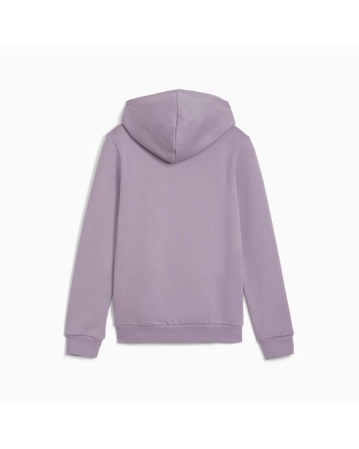 PUMA Purple Essentials Logo Hoodie Youth