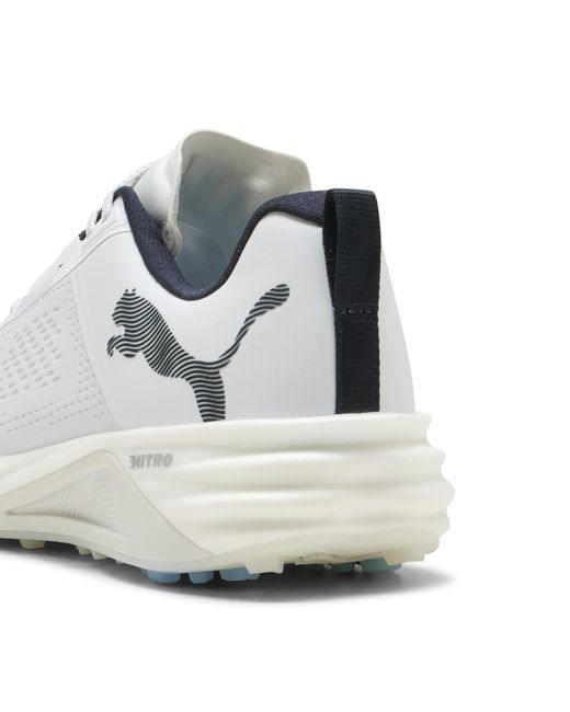 PUMA White Shadowcat Nitro 2.0 Golf Shoes for men