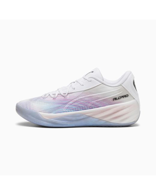 PUMA White All-pro Nitrotm Basketball Shoes