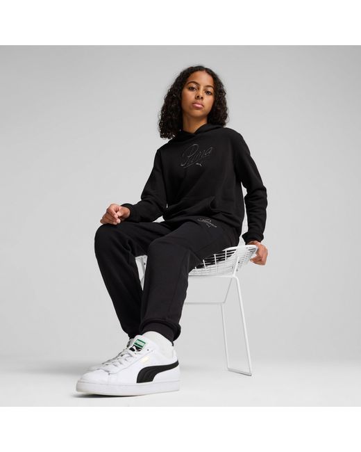 PUMA Essentials Script Sweatpant in het Black