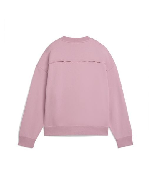 PUMA Pink Ess Double Up Crew