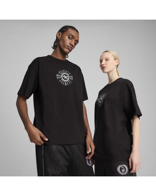 Camiseta Estampada Extragrande X Harry Potter PUMA de color Black