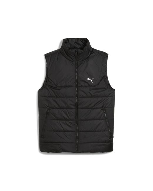 PUMA Black Essentials Outerwear Puffer Vest for men