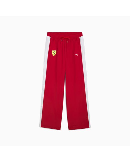 PUMA Red Scuderia Ferrari 2025 Drivers T7 Oversized Pants Shoes for men