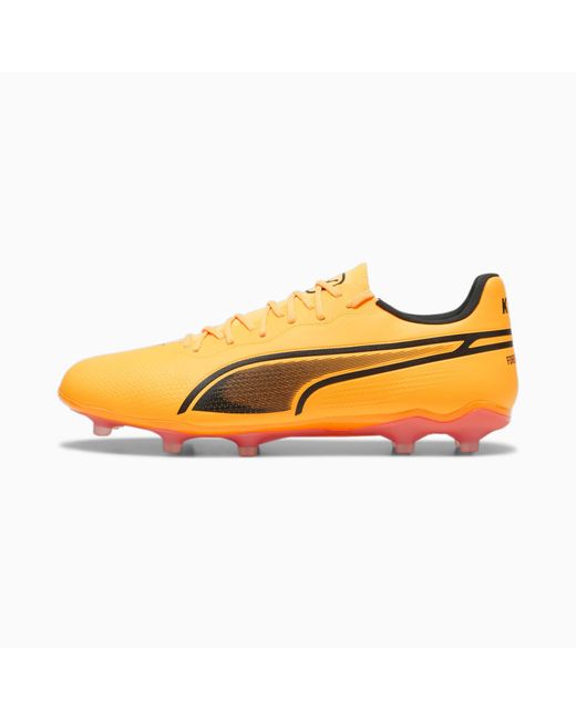 Botas de Fútbol King Pro FG/AG PUMA de color Yellow