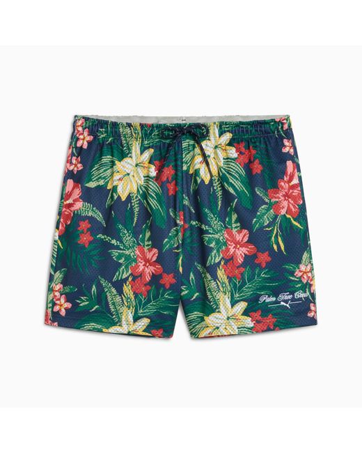 PUMA Green X Palm Tree Crew Floral Range Golf Shorts Dark for men