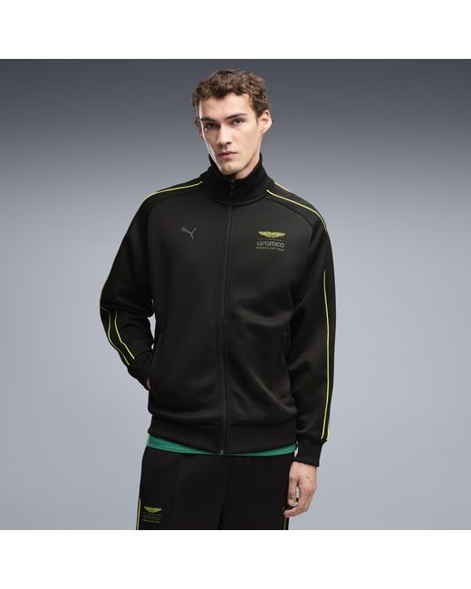 PUMA Black X Aston Martin Aramco F1 Team T7 Track Jacket for men