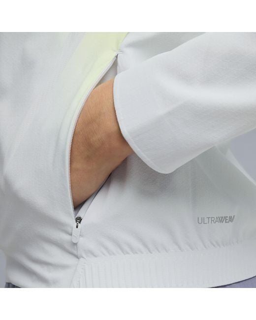 PUMA White Lightspeed Ultraweave Lightweight Running Jacket