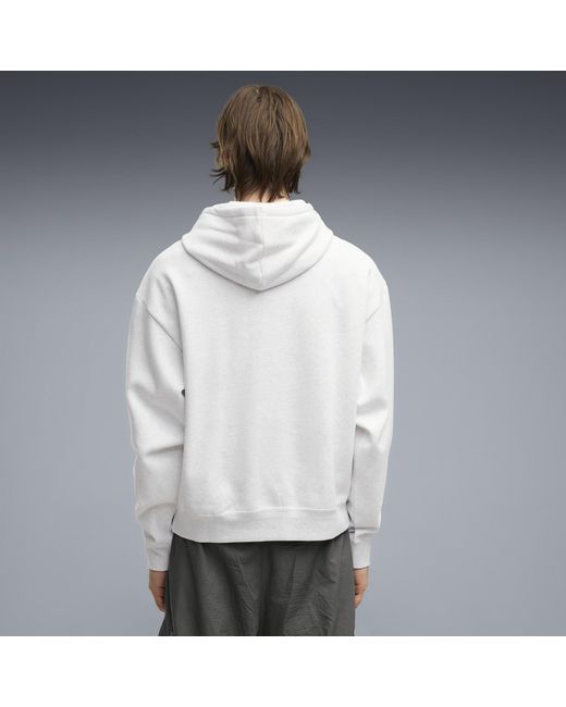 PUMA White Essentials Oversized Hoodie for men