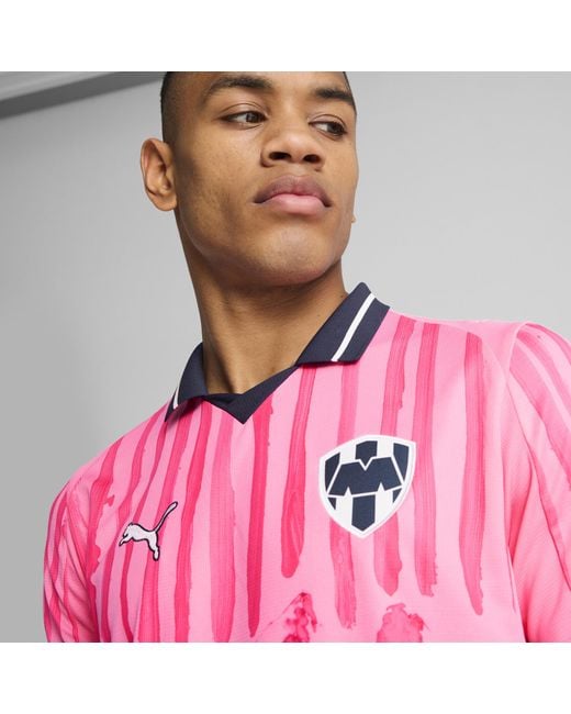 PUMA Kidsuper X Cf Monterrey Shirt Voor Roze/Wit, Maat in het Pink voor heren