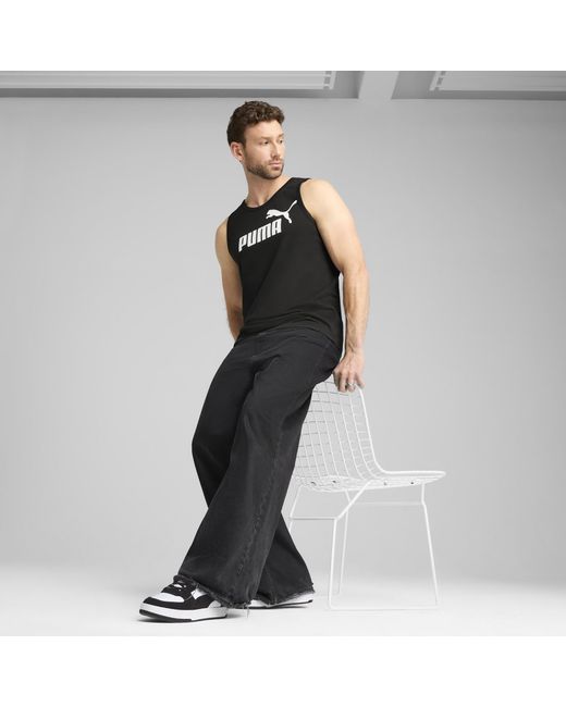 PUMA Black Essentials No. 1 Logo Tank Top