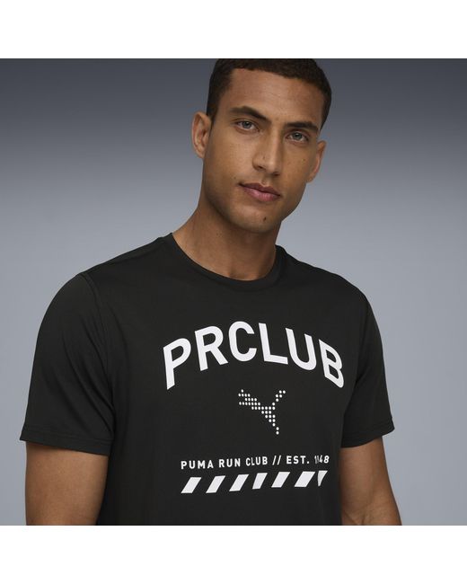 PUMA Run Club Graphic Mesh T-Shirt Herren, Kleidung in Black für Herren