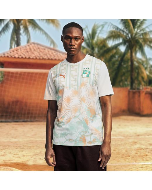 PUMA Green Côte D'Ivoire Away Jersey for men