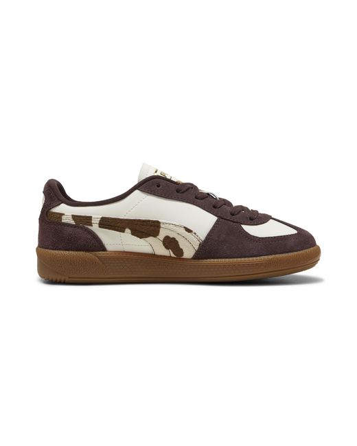 PUMA Brown Palermo Cow Print Sneakers