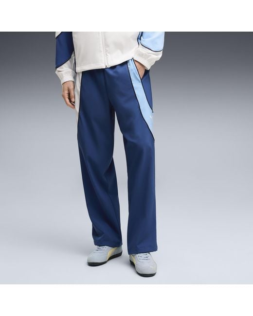 PUMA Blue Manchester City Tech-X Relaxed Track Pants for men
