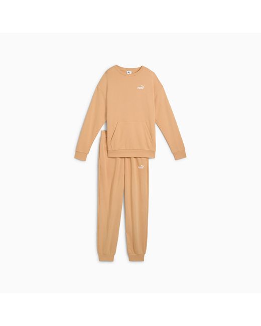 PUMA Relaxed joggingpak in het Natural