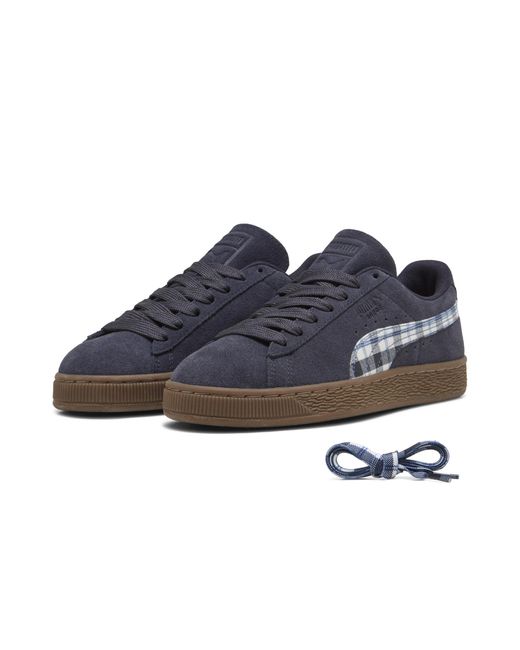 PUMA Blue Suede Patch Sneakers