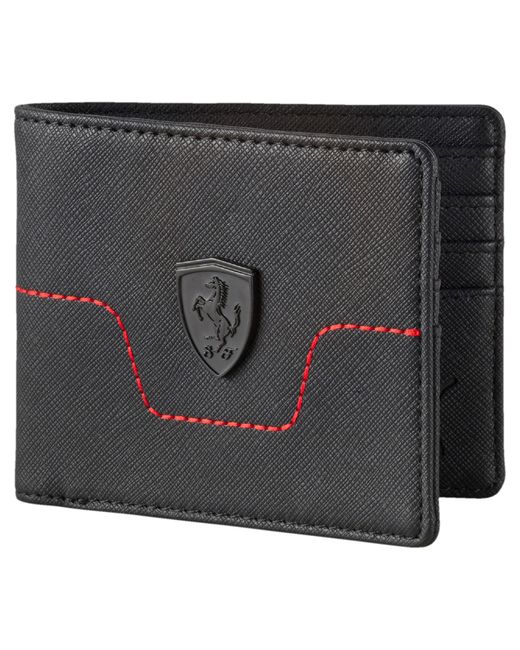 PUMA Ferrari Wallet in Black for Men | Lyst