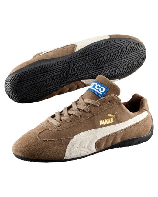 Puma Speed Cat Shoes in Beige for Men (kangaroo-snow white) | Lyst
