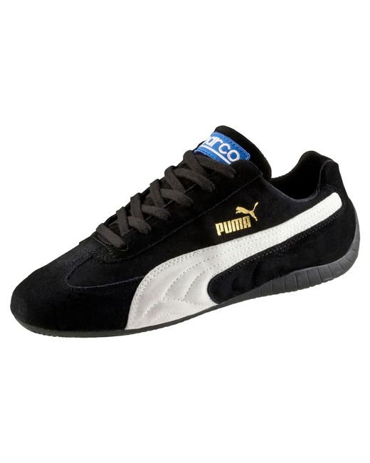 PUMA Suede Speed Cat Sparco Shoes in Black-White (Black) for Men | Lyst