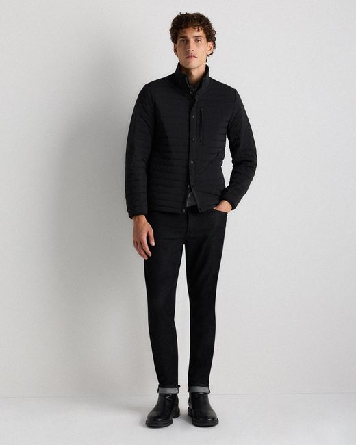Quince Black Responsible Down Quilted Jacket, Nylon for men