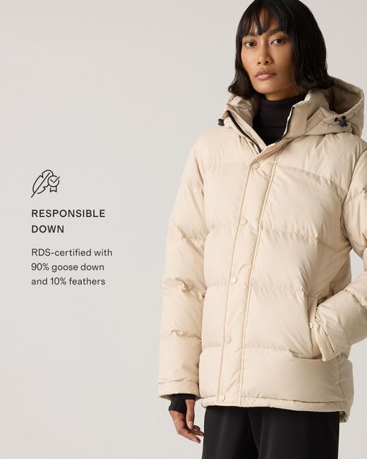 Quince Natural Responsible Down Puffer Jacket, Recycled Polyester