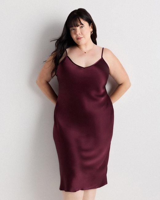Quince Slip Dress, Silk in Purple | Lyst Quince Slip Dress, Silk in Purple | Lyst