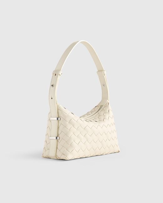 Quince Natural Italian Leather Handwoven Mini Bag