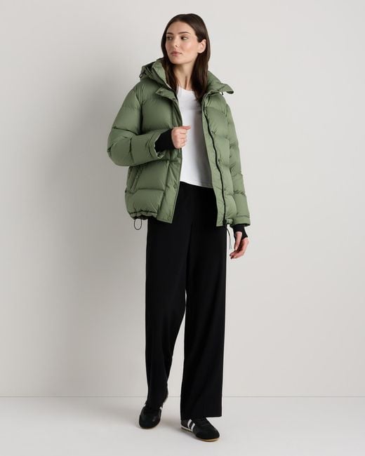 Quince Green Responsible Down Puffer Jacket, Recycled Polyester