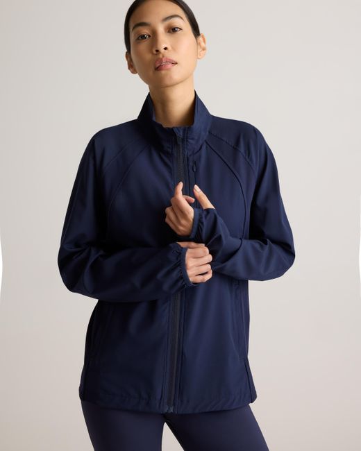 Quince Blue Race Day Full-Zip Jacket, Recycled Polyester