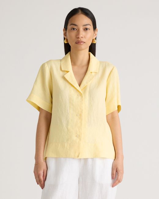 Quince Yellow Short Sleeve Shirt