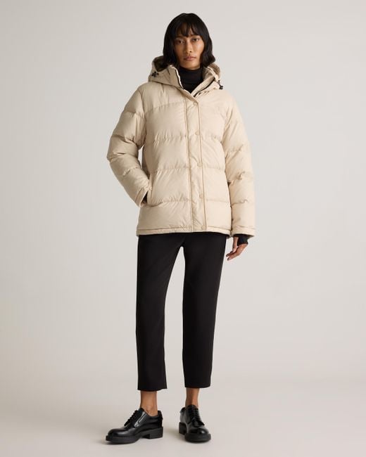 Quince Natural Responsible Down Puffer Jacket, Recycled Polyester