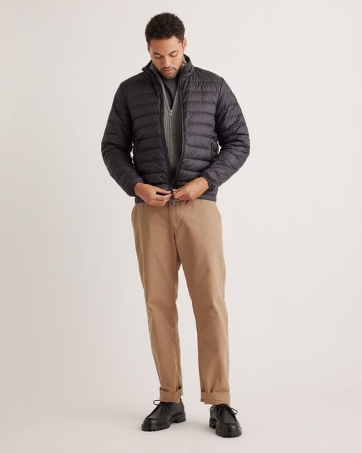 Quince Gray Lightweight Down Packable Puffer Jacket, Recycled Polyester for men
