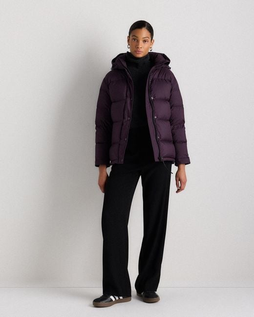 Quince Blue Responsible Down Puffer Jacket, Recycled Polyester
