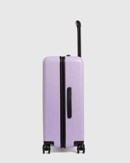 Quince Purple Check-In Hard Shell Suitcase 24", Polycarbonte
