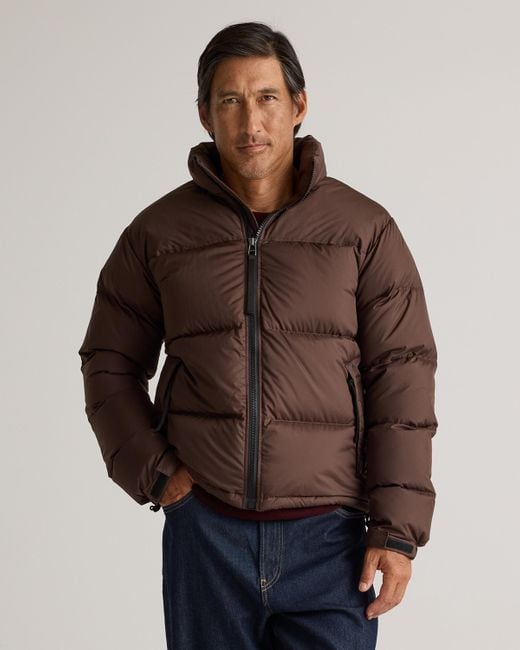 Quince Brown Responsible Down Puffer Jacket, Recycled Polyester for men