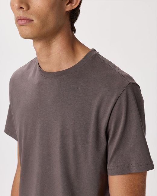Quince Gray Cotton Modal Crew Neck Tee for men