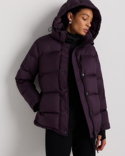 Quince Blue Responsible Down Puffer Jacket, Recycled Polyester