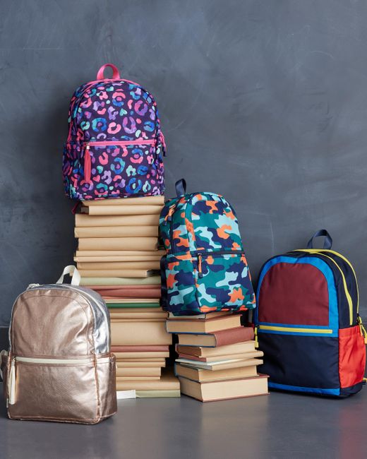 Quince Recycled Double Pocket Backpack Large in Blue Lyst