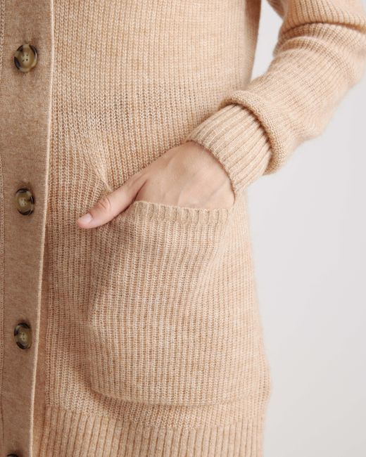 Quince Natural Baby Alpaca-Wool Oversized Cardigan
