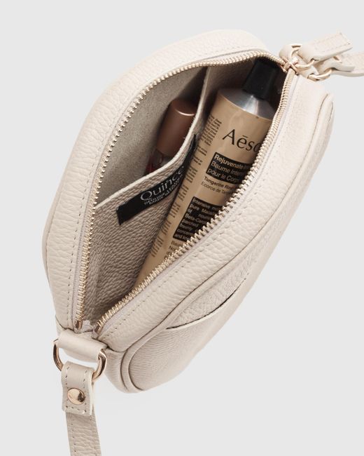 Quince Italian Leather Circle Crossbody Bag in White Lyst