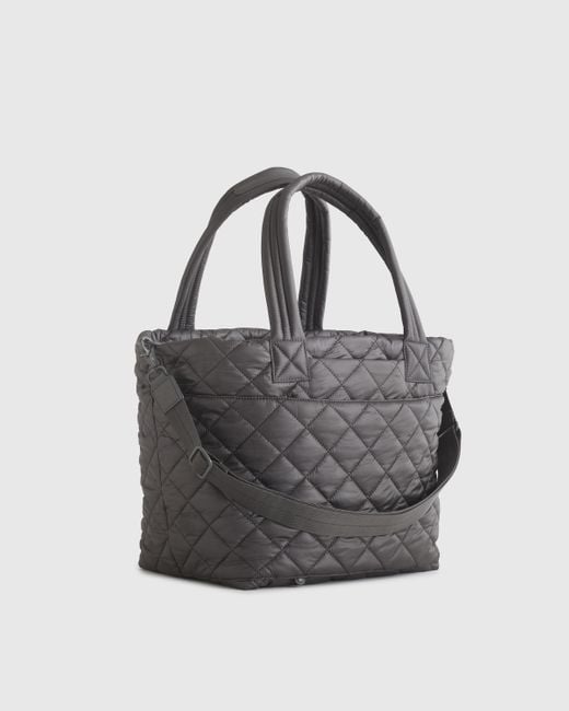 Quince Black Transit Quilted Carry-All Tote, Recycled Polyester