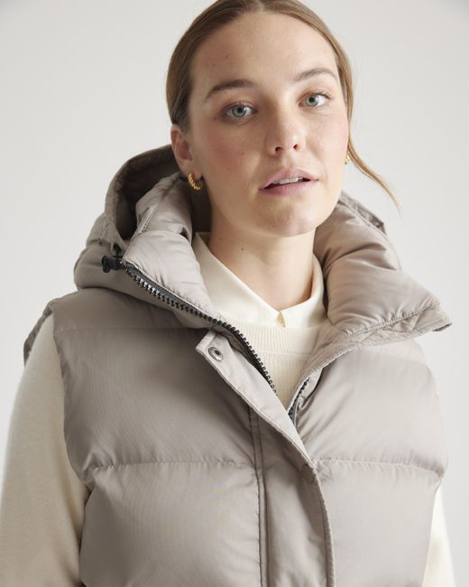 Quince Natural Responsible Down Puffer Vest, Recycled Polyester