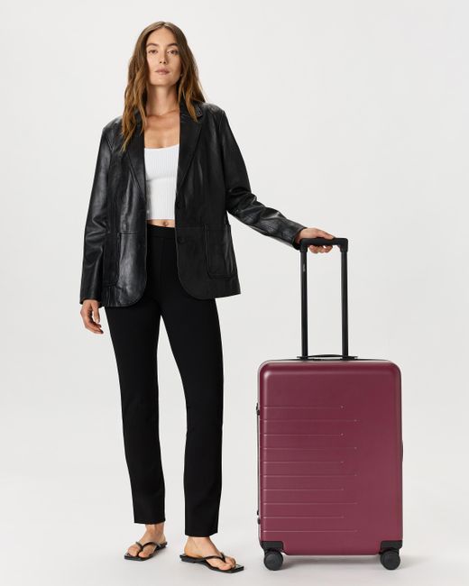 Quince Purple Medium Check-In Suitcase, Polycarbonte