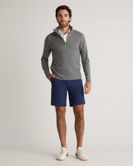 Quince Blue Protech Golf Shorts 9 Inch for men