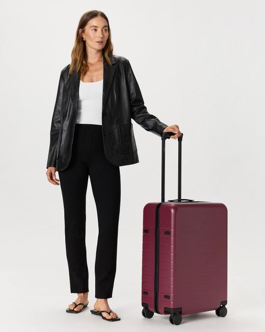 Quince Purple Medium Check-In Suitcase, Polycarbonte