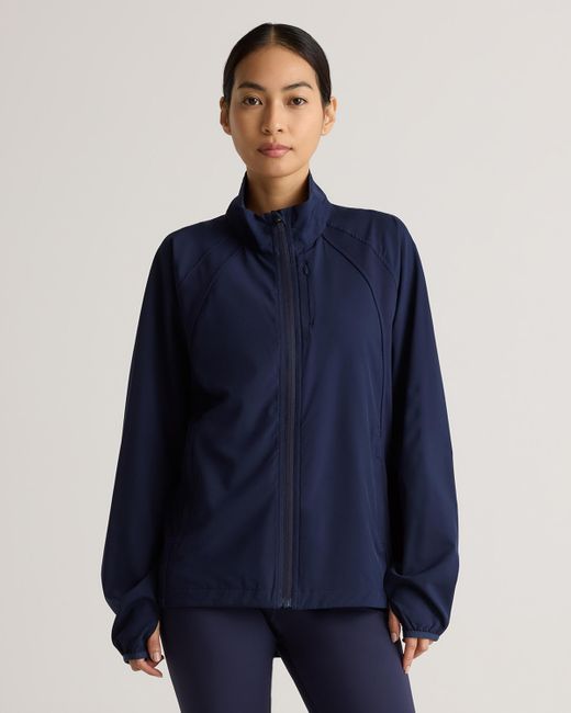 Quince Blue Race Day Full-Zip Jacket, Recycled Polyester